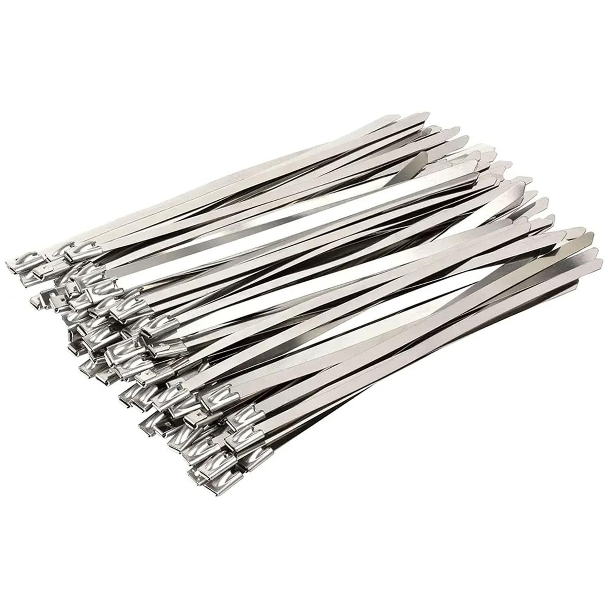 Brida Para Mangueras Ventdepot Mxwrx-005 50 Piezas Plata