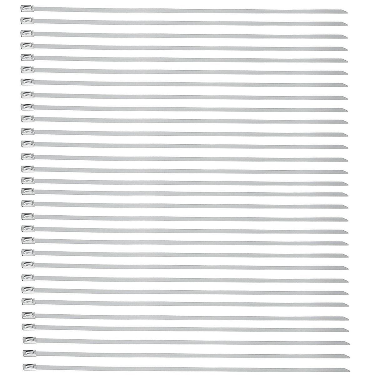 Bridas De Acero Para Minas Ventdepot Mxwio-003 30 Piezas Plata