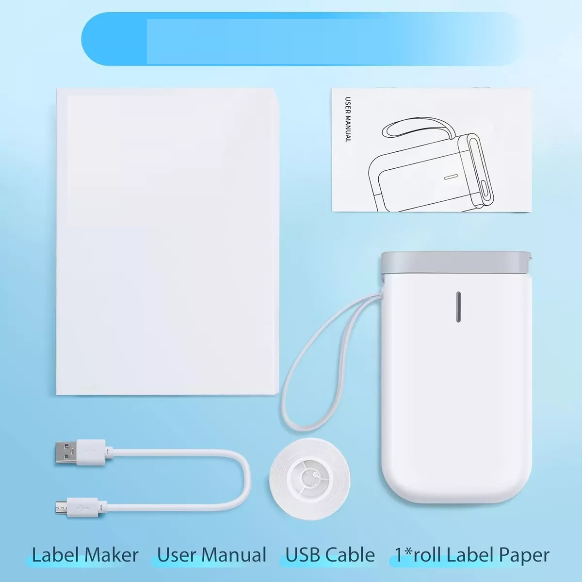 Foto 3 | Mini Impresora De Etiquetas Bluetooth Inalámbrica Eo Safe Imports Esi-12715 Blanco
