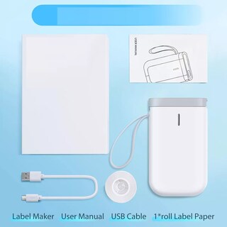 Foto 3 | Mini Impresora De Etiquetas Bluetooth Inalámbrica Eo Safe Imports Esi-12715 Blanco