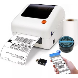 Foto 4 | Impresora Térmica Etiquetas Adhesivas Eo Safe Imports Esi-17200 Blanco