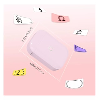 Foto 2 | Impresora Térmica de Etiquetas Portátil Bluetooth Eo Safe Imports ESI-18156 Rosa