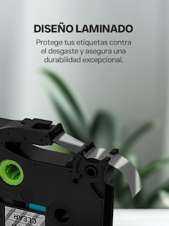 Foto 6 | Cinta De Etiquetas Qian Qze-131, 6 Pack Laminadas 12mm Ancho 8m Largo, Negro/transparente Compatible Con Brother