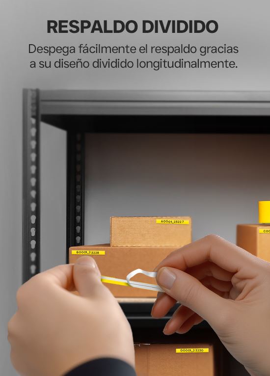 Foto 8 | Cinta De Etiquetas Qian Qze-621, 6 Pack Laminadas 9mm Ancho 8m Largo, Negro/amarillo, Compatible Con Brother P-touch