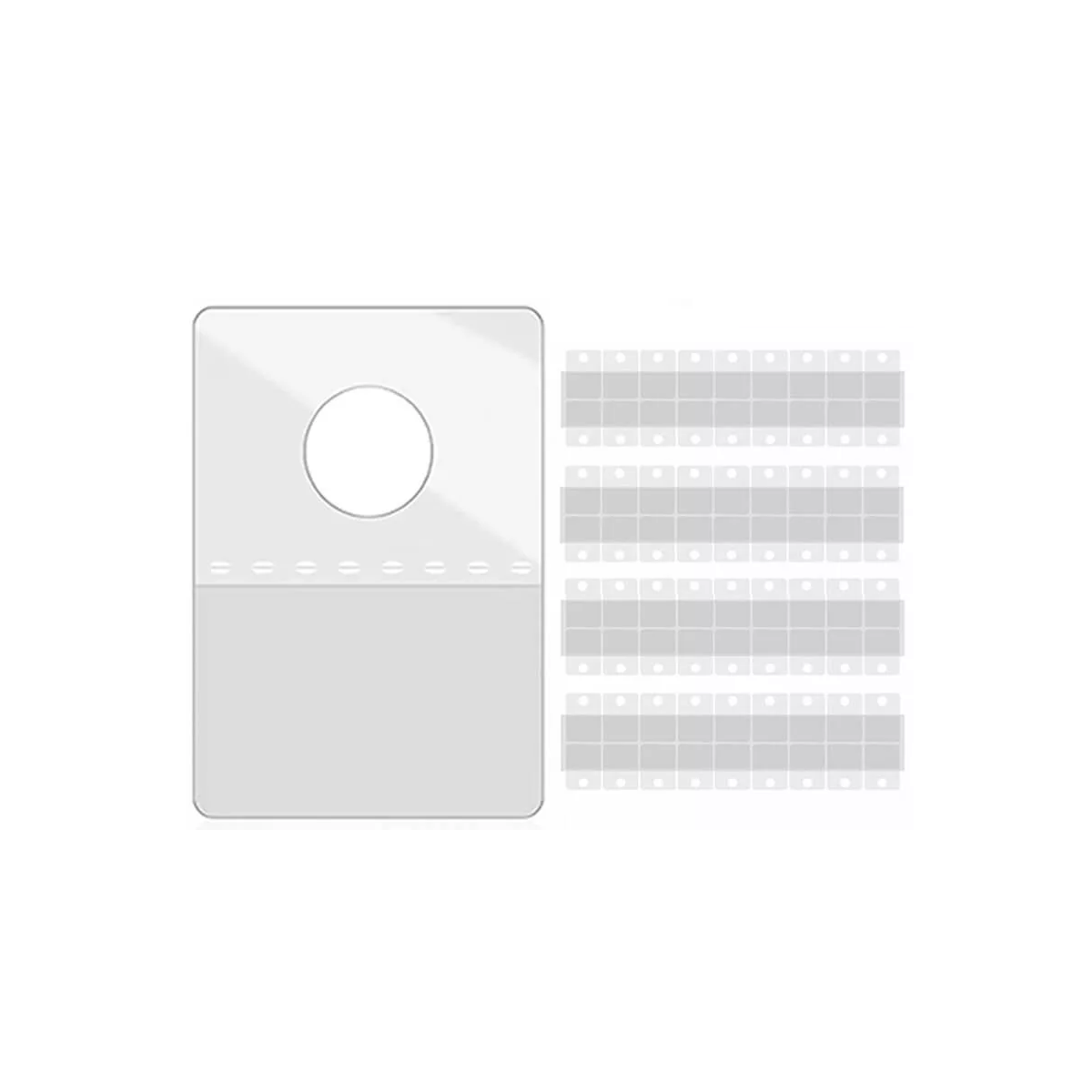 Foto 1 | Perchas Adhesivas Paquete de 500 Piezas Eo Safe Imports Esi-11490 Transparentes