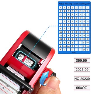 Foto 5 | Etiquetadora de Precio Manual 10,000 Etiquetas Rojo