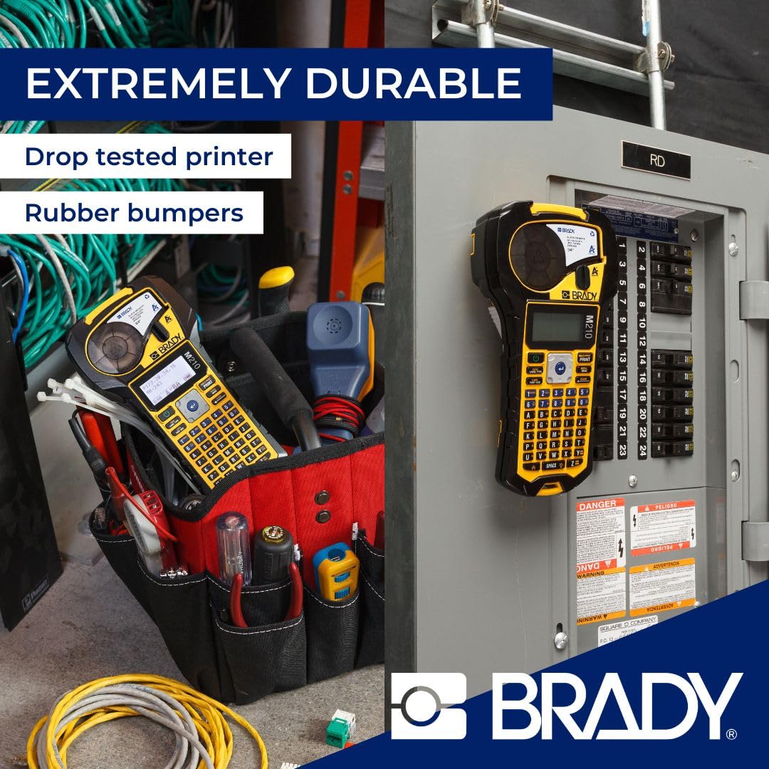 Foto 3 pulgar | Impresora De Etiquetas Brady M210 Portátil Con Parachoques De Goma Amarilla - Venta Internacional.