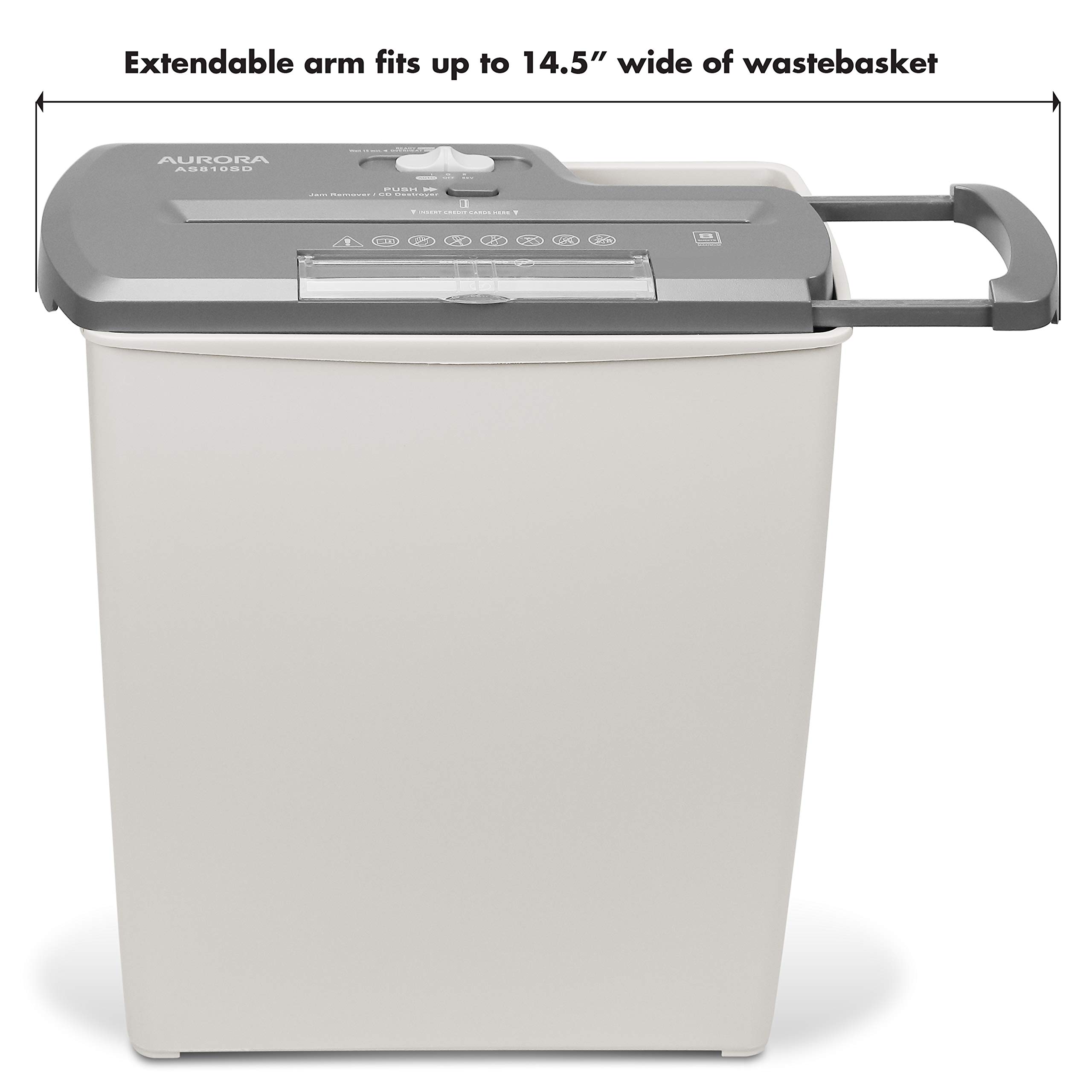 Foto 4 pulgar | Trituradora Aurora As810sd De 8 Hojas Cortadas En Tiras Con Cesta De 12 Litros - Venta Internacional.