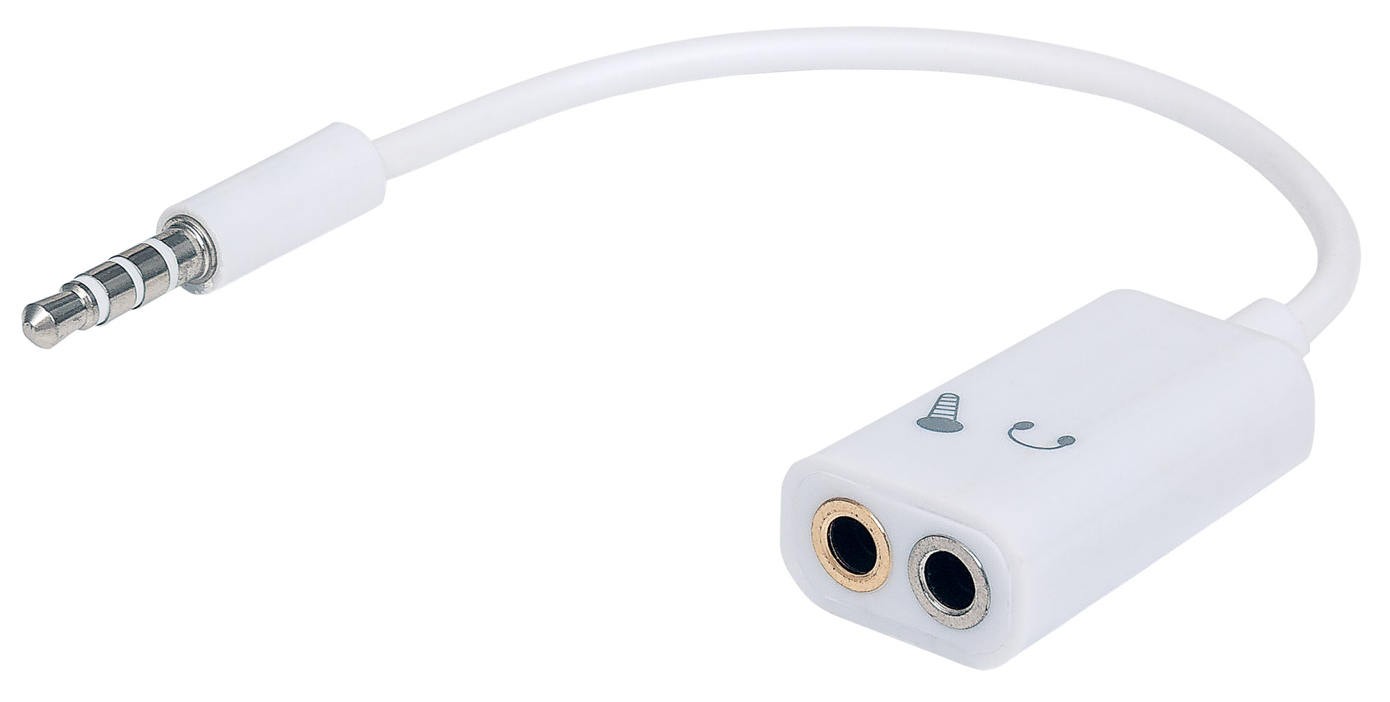 Adaptador Audio Estéreo Manhattan 354561, 3.5mm 2 A 1, Divide Audio Para Audífono Y Micrófono