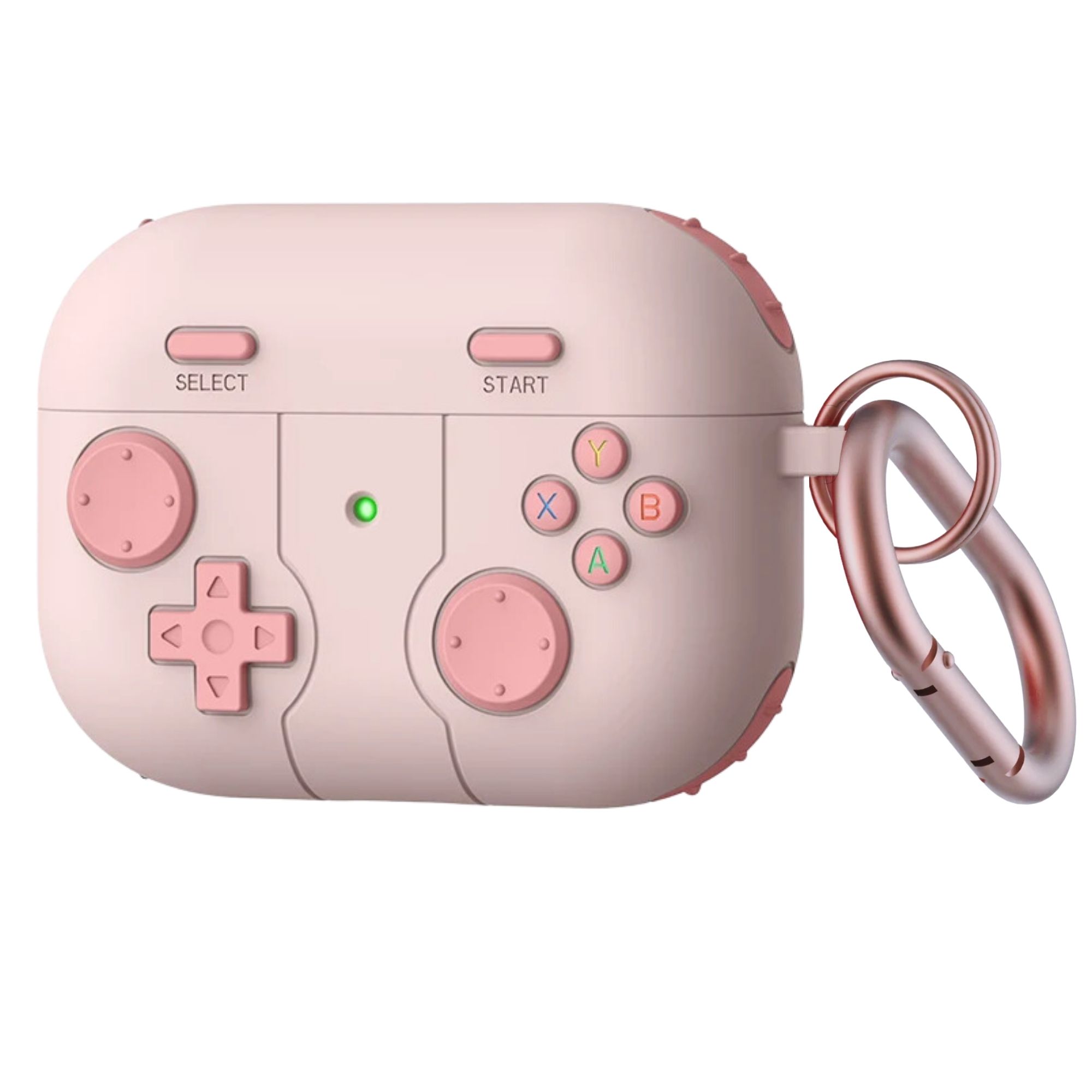 Funda Protector de Uso Rudo Compatible con AirPods con Arnés Rosa AirPods Pro 1 y 2 Gen