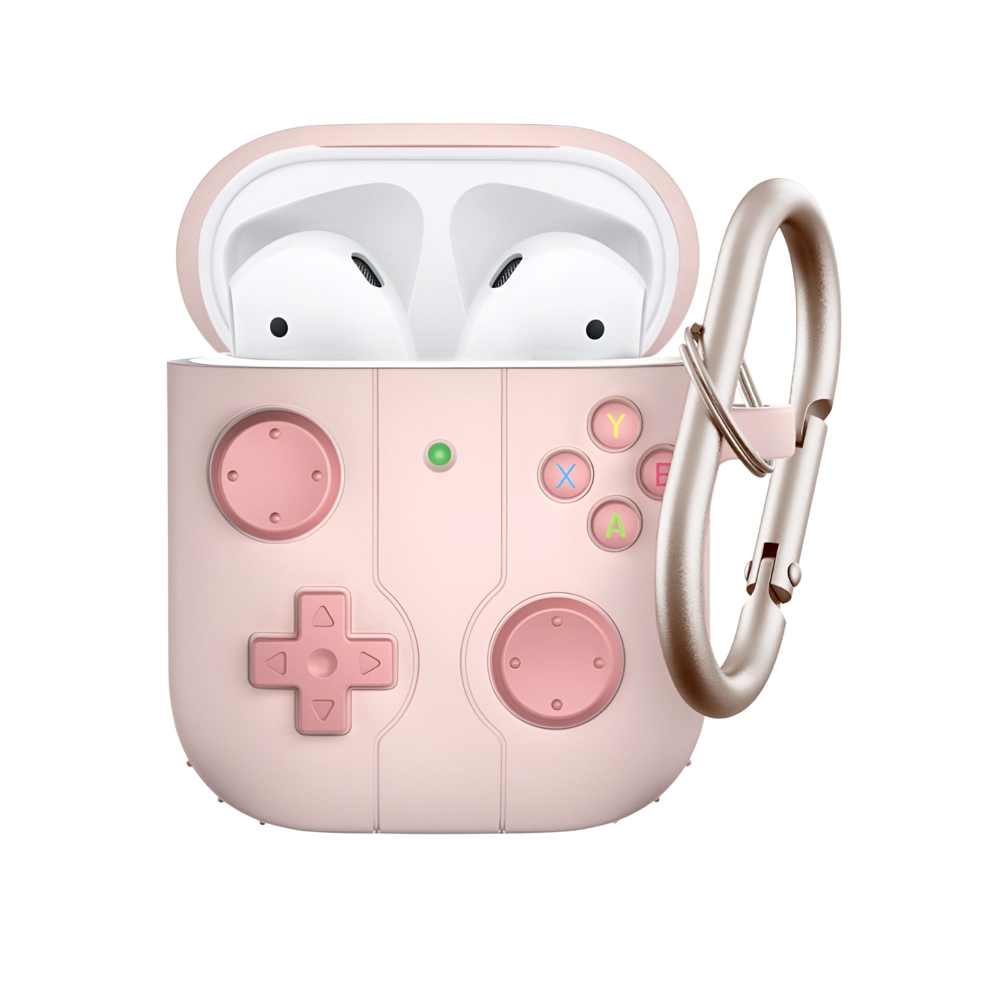 Foto 2 | Funda Protector de Uso Rudo Compatible con AirPods con Arnés Rosa AirPods 1 y 2 Gen