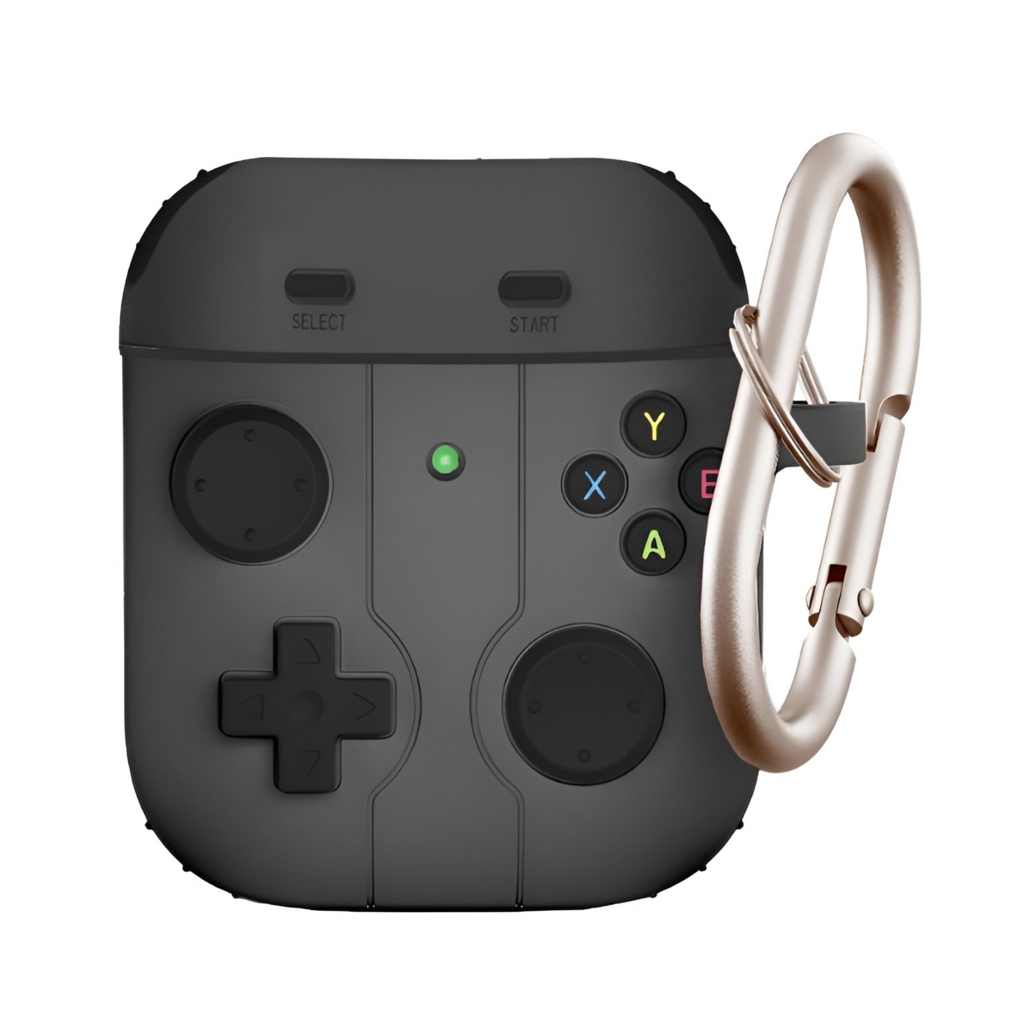 Funda Protector de Uso Rudo Compatible con AirPods con Arnés Negra AirPods 1 y 2 Gen $349