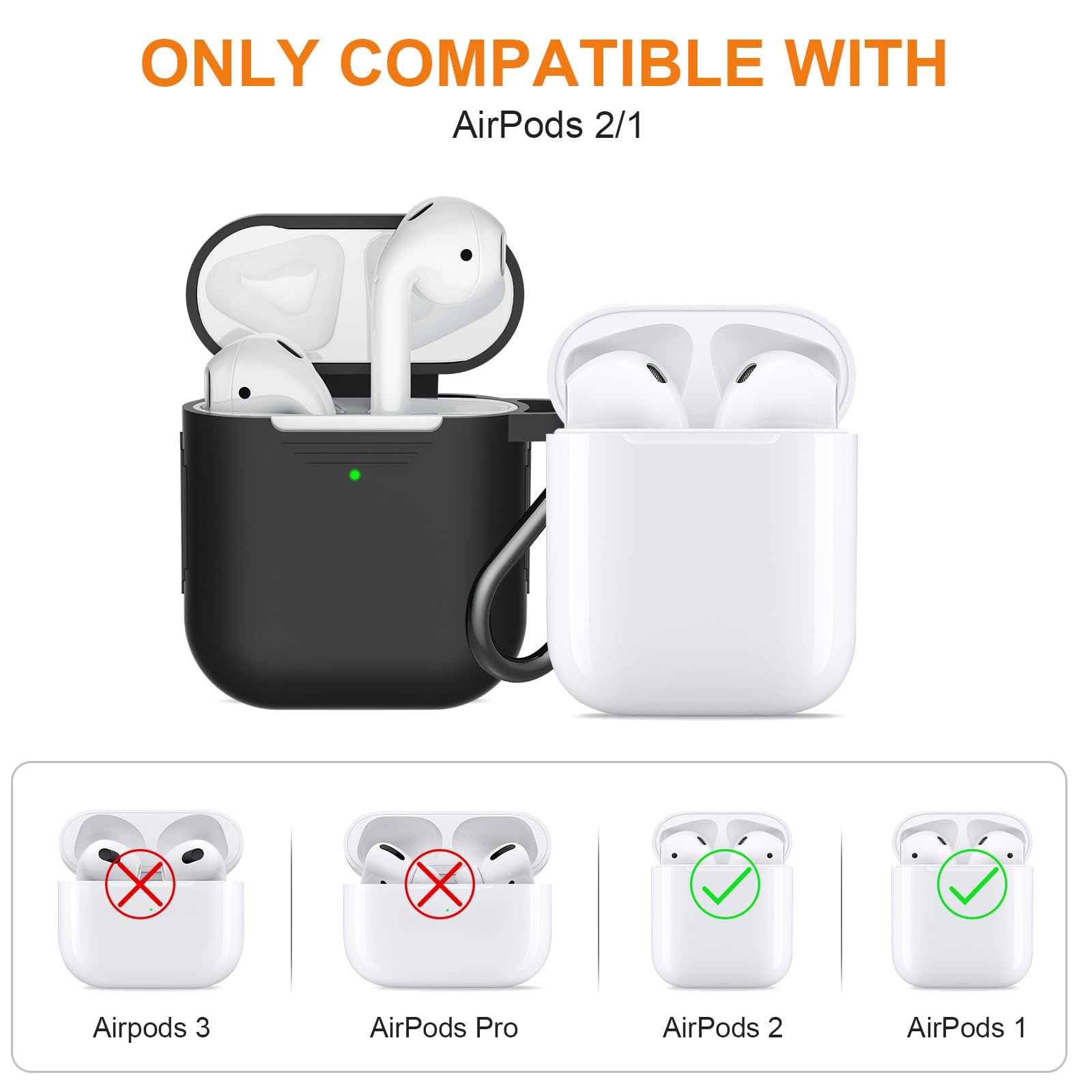 Foto 3 pulgar | Funda De Silicona Suave Supfine Para Airpods Con Kit De Limpieza - Venta Internacional.