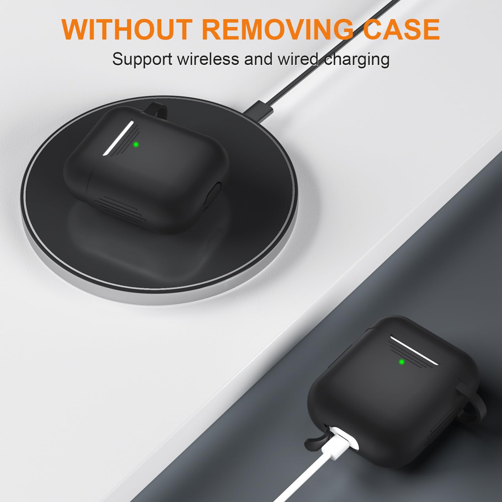 Foto 5 pulgar | Funda De Silicona Suave Supfine Para Airpods Con Kit De Limpieza - Venta Internacional.