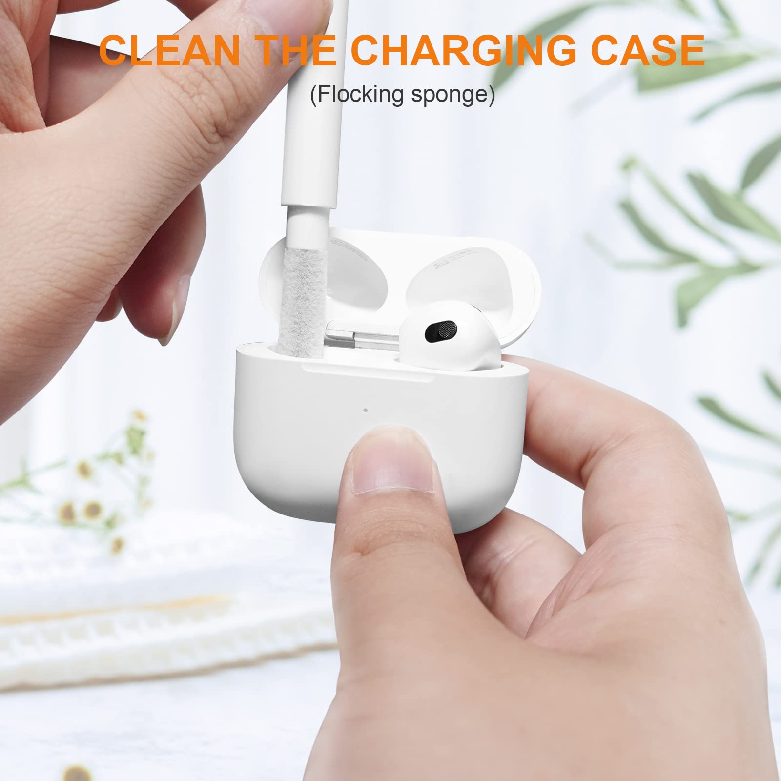 Foto 8 pulgar | Funda De Silicona Suave Supfine Para Airpods Con Kit De Limpieza - Venta Internacional.