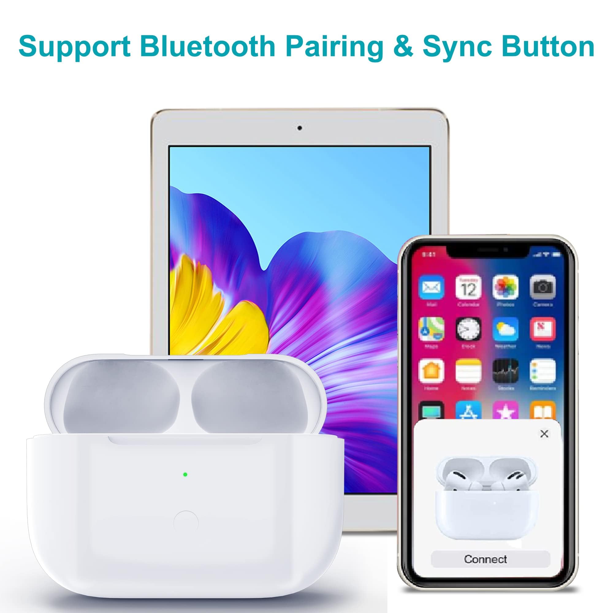Foto 6 pulgar | Estuche de Carga Ffziqo Blanco para Airpods-Venta Internacional