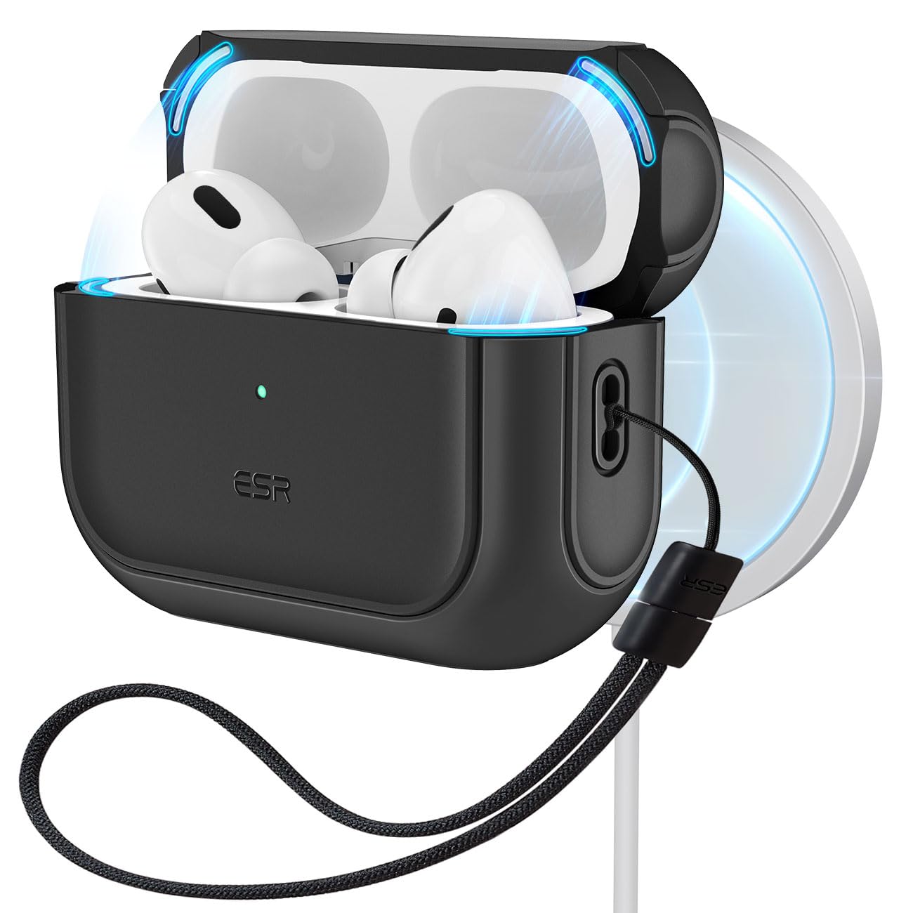 Foto 2 pulgar | Funda Para Airpods Pro Esr 2023/2022/2019 De 2.ª Y 1.ª Generación, Color Negro - Venta Internacional.