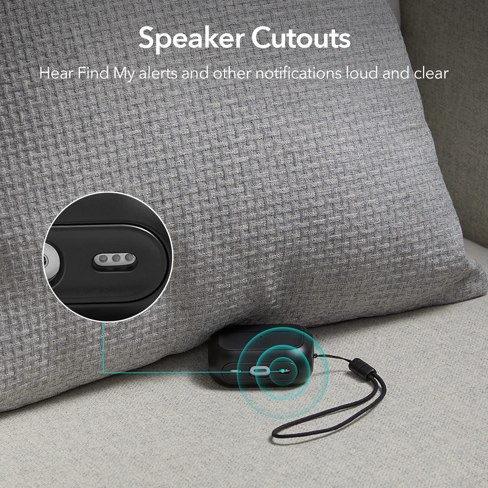 Foto 7 pulgar | Funda Para Airpods Pro Esr 2023/2022/2019 De 2.ª Y 1.ª Generación, Color Negro - Venta Internacional.