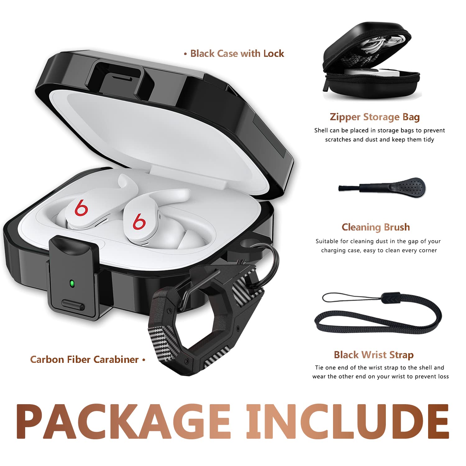Foto 8 pulgar | Funda Protectora Para Mooyavia Beats Fit Pro Con Accesorios - Venta Internacional.