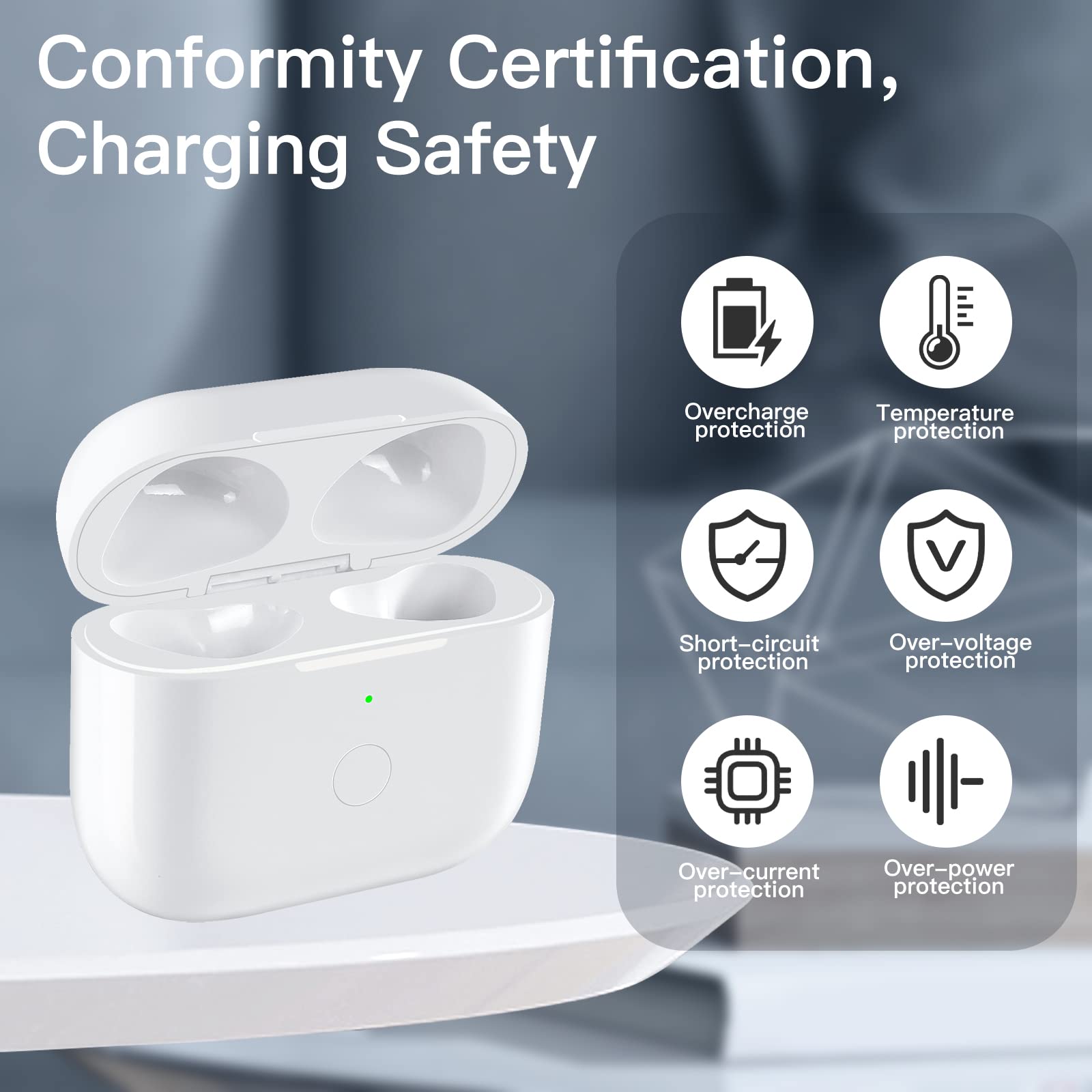 Foto 5 | Funda De Carga Inalámbrica De Repuesto Para Airpod De Tercera Generación, Blanca - Venta Internacional.