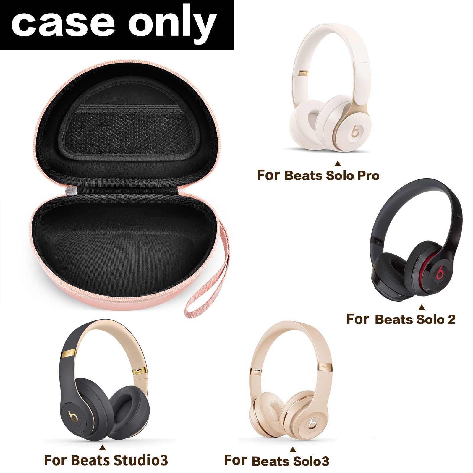 Foto 4 pulgar | Funda Rígida de Viaje para Auriculares Beats Solo 3/2 - Venta Internacional