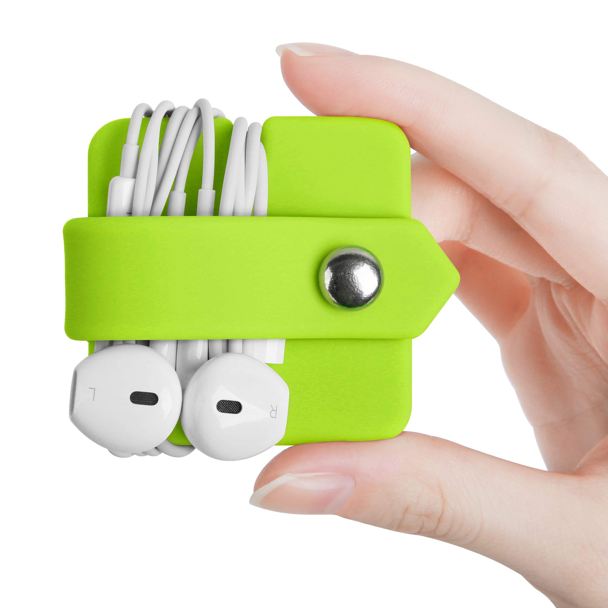 Foto 2 | Cord Organizer Elfrhino - Soporte Para Auriculares (silicona), Color Verde - Venta Internacional.