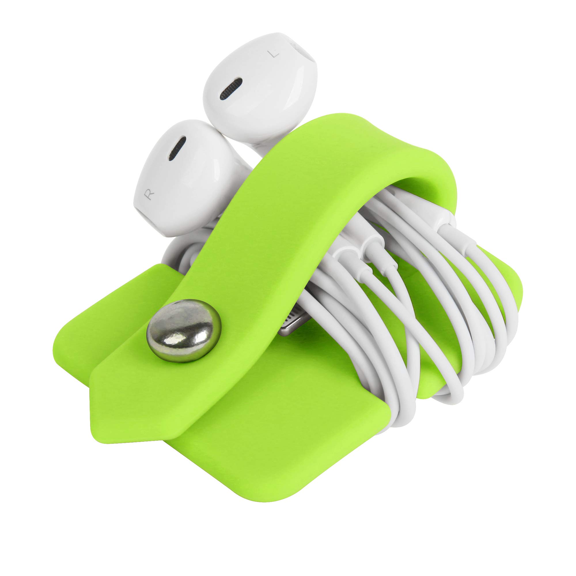 Foto 6 pulgar | Cord Organizer Elfrhino - Soporte Para Auriculares (silicona), Color Verde - Venta Internacional.