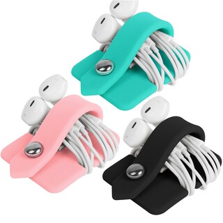 Foto 1 | Cord Organizer Elfrhino, Envoltorio Para Auriculares, Juego De 3 Unidades De Silicona - Venta Internacional.