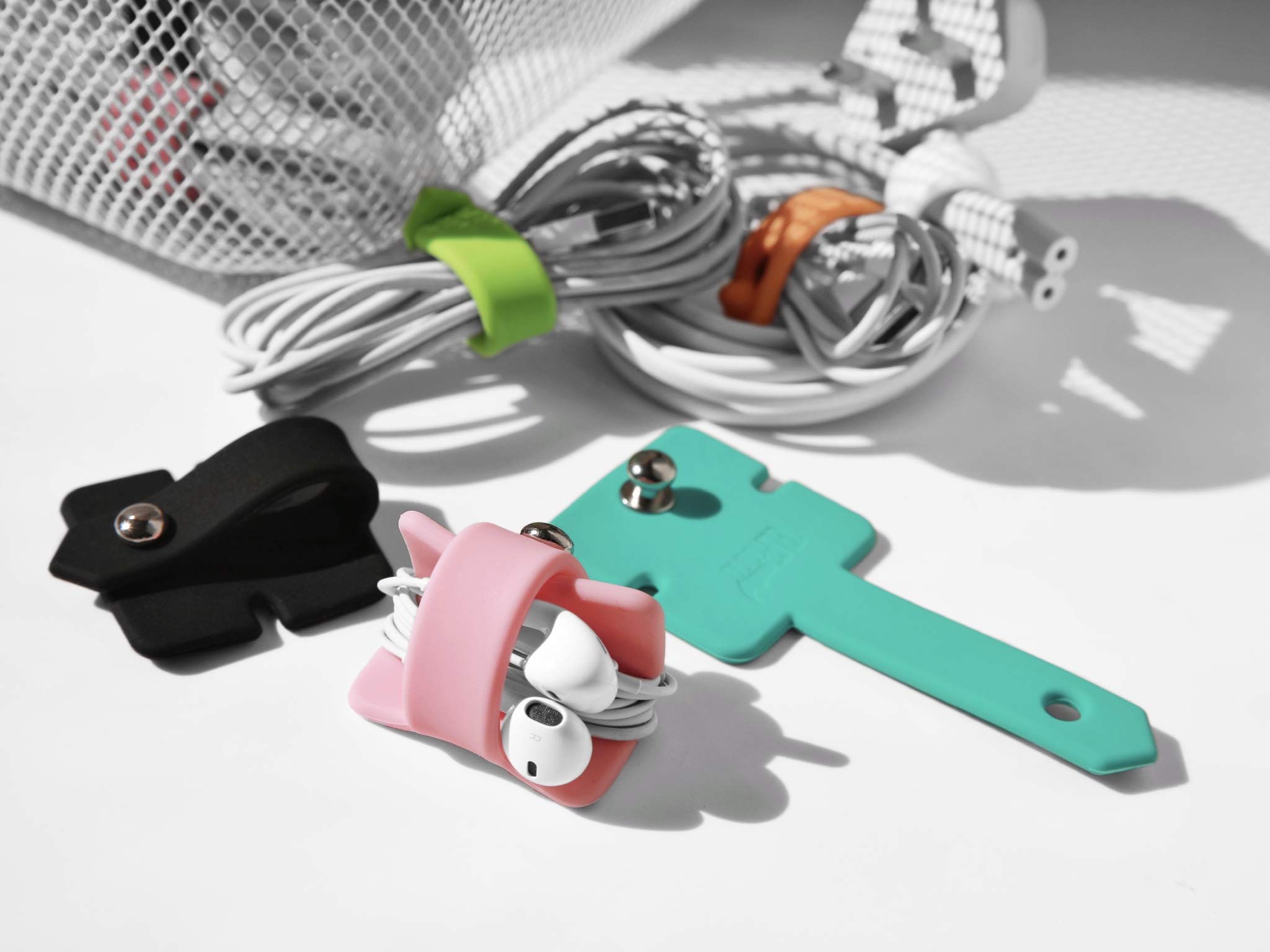 Foto 8 pulgar | Cord Organizer Elfrhino, Envoltorio Para Auriculares, Juego De 3 Unidades De Silicona - Venta Internacional.
