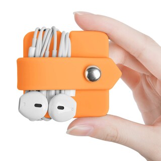 Foto 1 | Cord Organizer Elfrhino - Soporte Para Auriculares (silicona), Color Naranja - Venta Internacional.