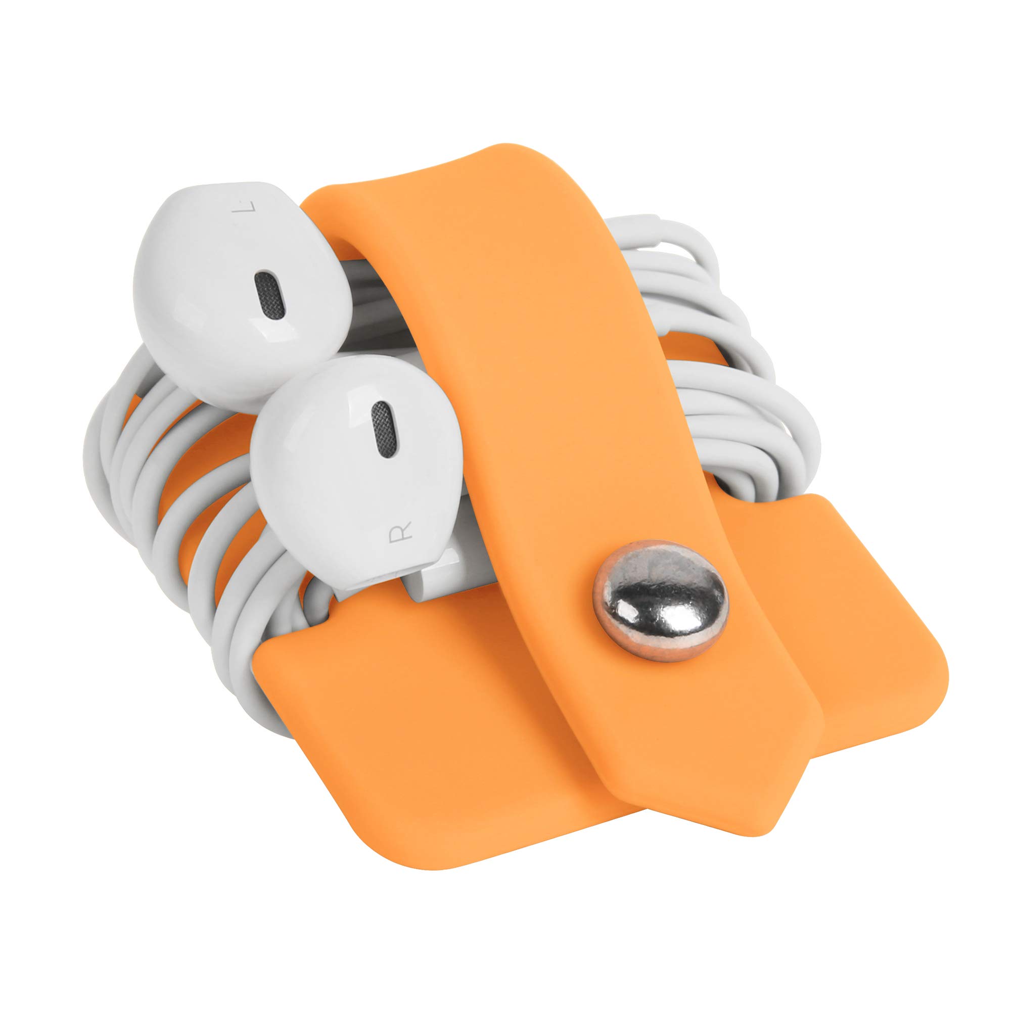 Foto 5 pulgar | Cord Organizer Elfrhino - Soporte Para Auriculares (silicona), Color Naranja - Venta Internacional.