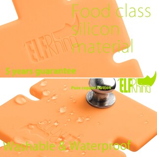 Foto 6 | Cord Organizer Elfrhino - Soporte Para Auriculares (silicona), Color Naranja - Venta Internacional.