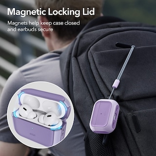 Foto 3 | Funda Esr Orbit Hybrid Con Halolock Para Airpods Pro Lavender - Venta Internacional
