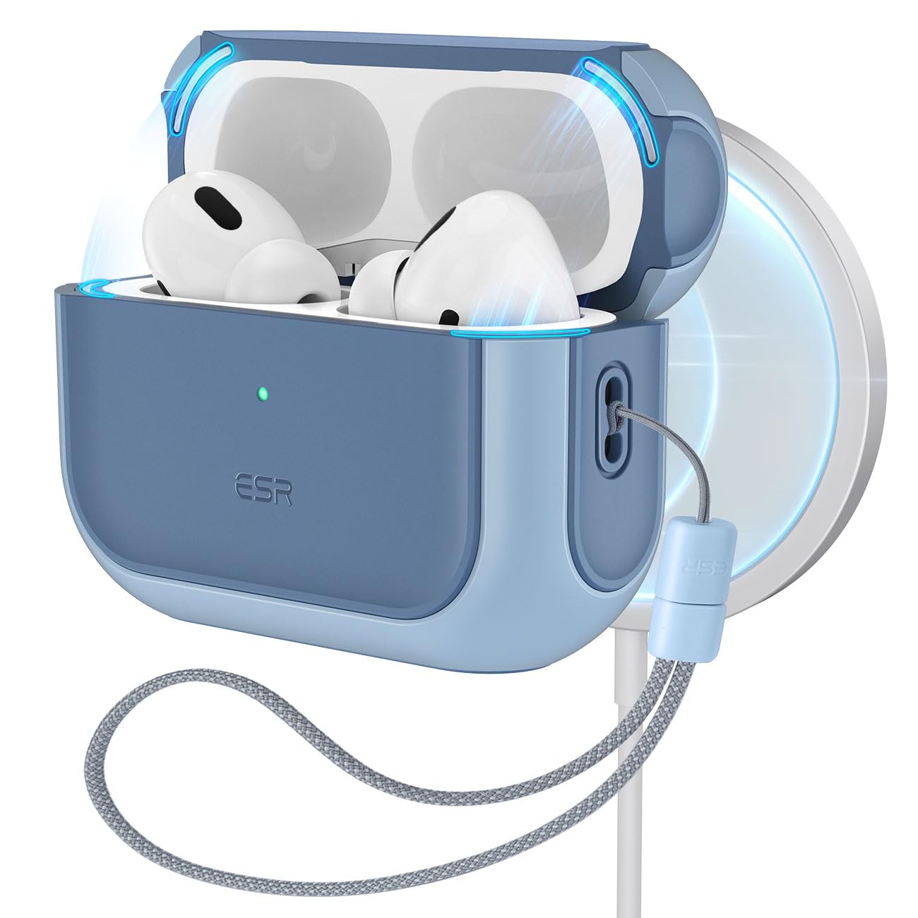 Foto 2 pulgar | Funda Para Airpods Pro Esr 2023/2022/2019 De Segunda Y Primera Generación, Azul - Venta Internacional