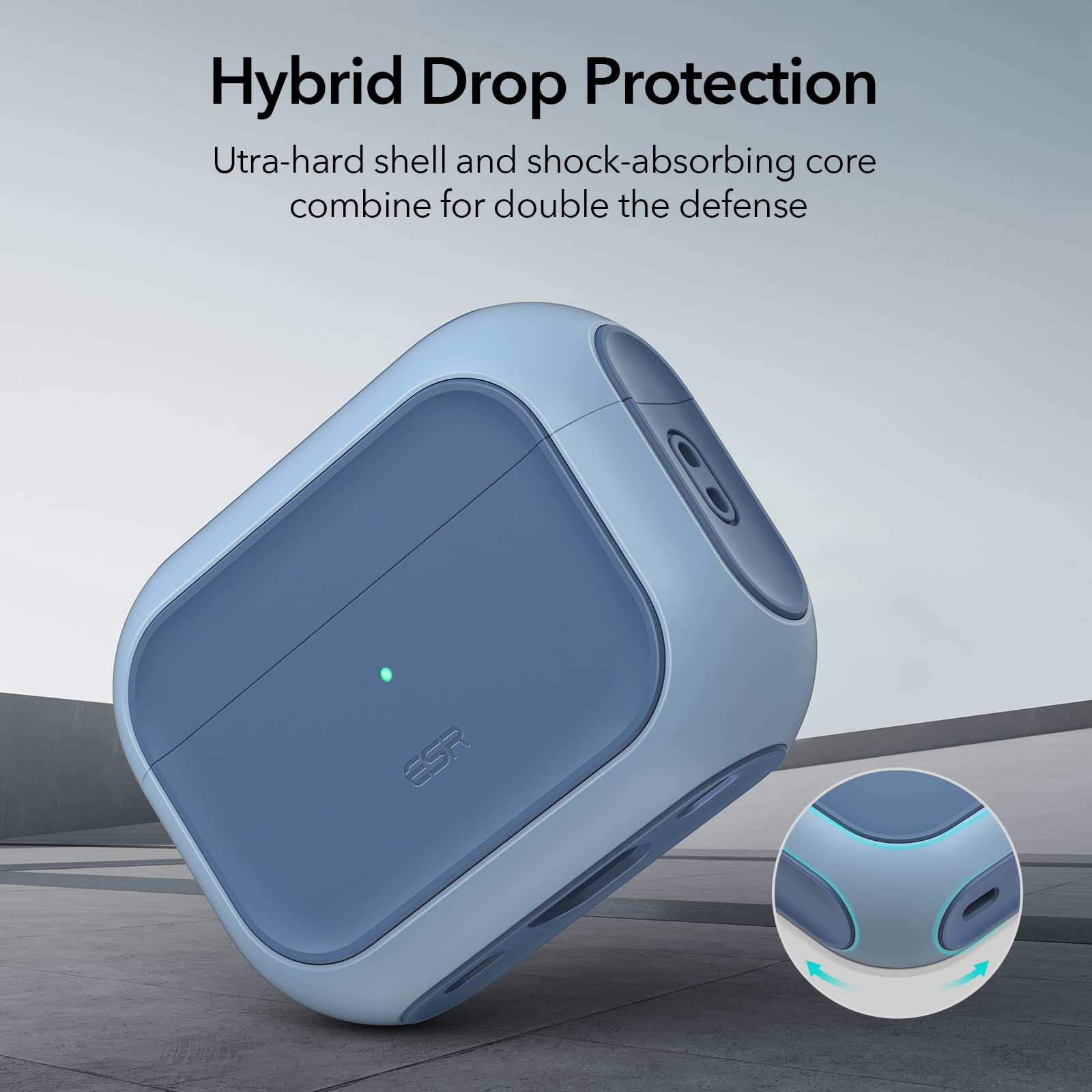 Foto 5 pulgar | Funda Para Airpods Pro Esr 2023/2022/2019 De Segunda Y Primera Generación, Azul - Venta Internacional