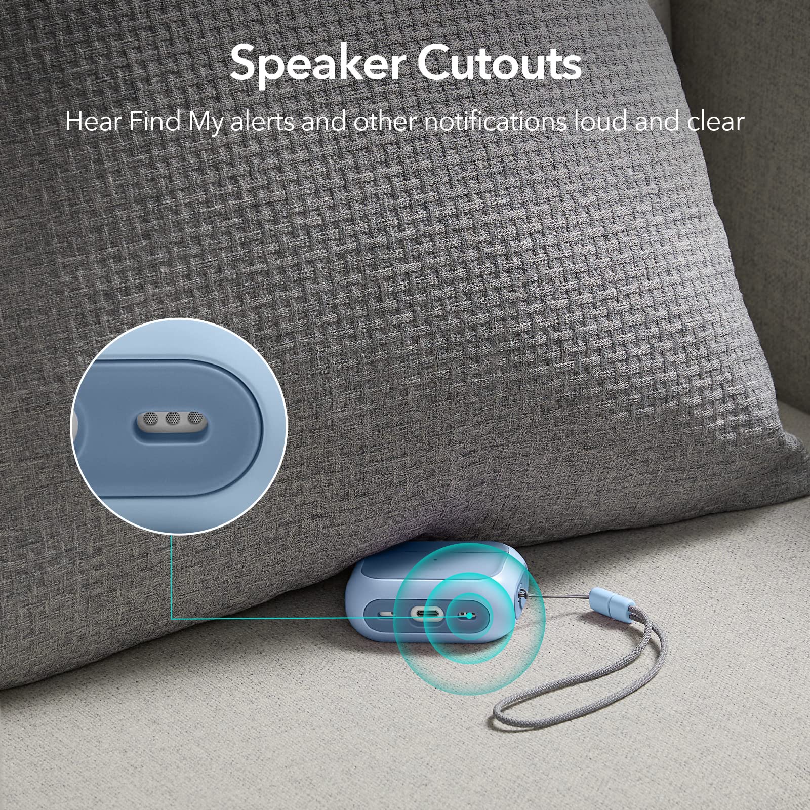 Foto 7 pulgar | Funda Para Airpods Pro Esr 2023/2022/2019 De Segunda Y Primera Generación, Azul - Venta Internacional