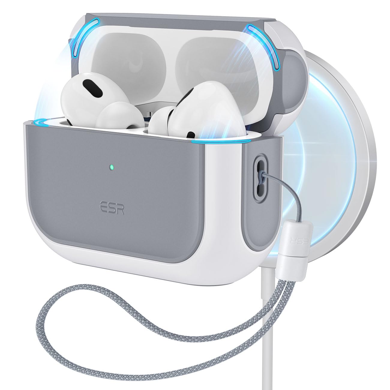 Foto 2 pulgar | Funda para Airpods Pro Esr 2023/2022/2019 2.ª Y 1.ª Generación color Blanco - Venta Internacional