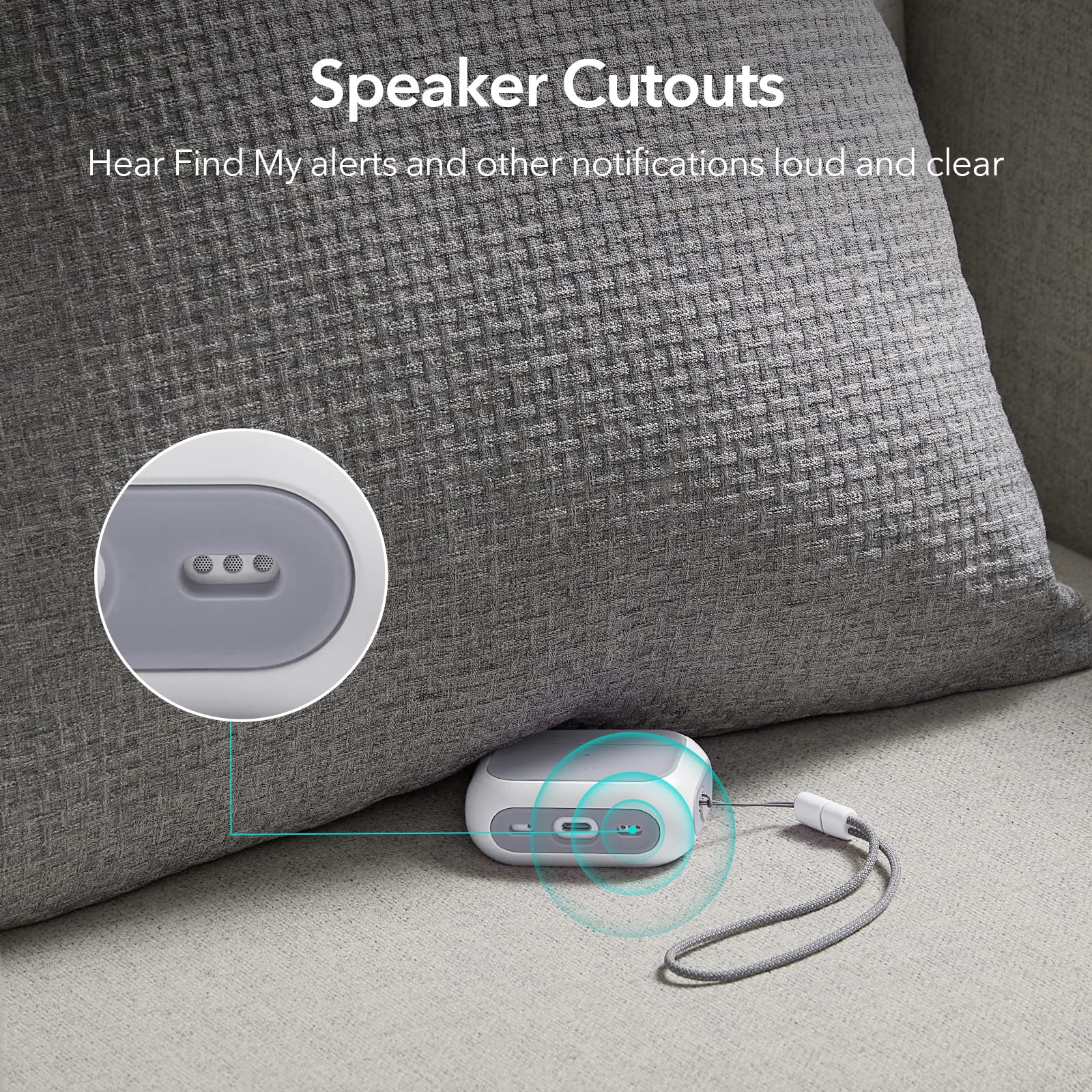 Foto 7 pulgar | Funda para Airpods Pro Esr 2023/2022/2019 2.ª Y 1.ª Generación color Blanco - Venta Internacional