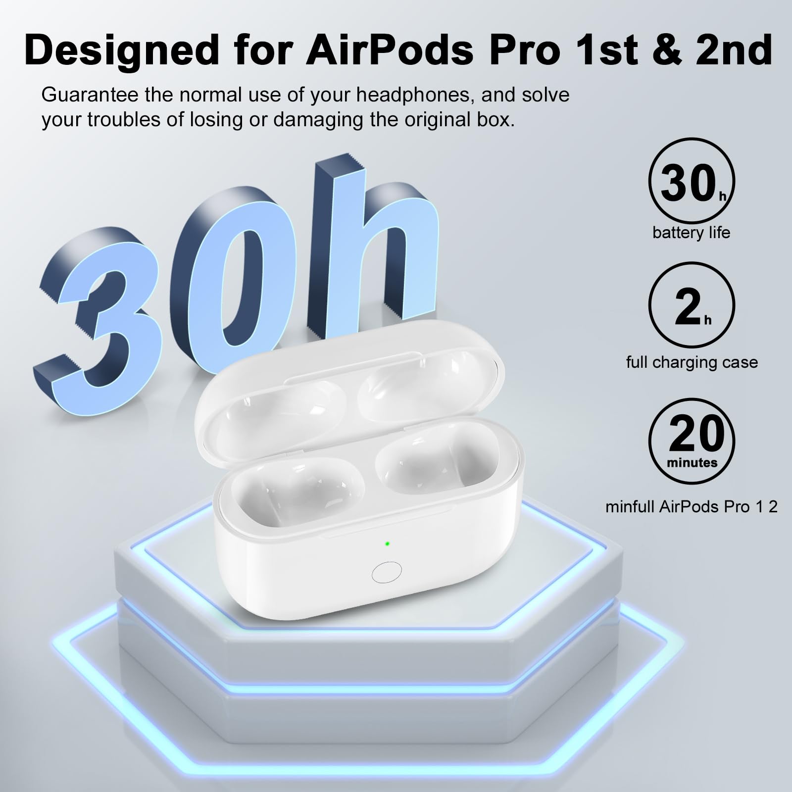 Foto 4 pulgar | Funda de Carga de Repuesto Compatible con AirPods Pro - Venta Internacional