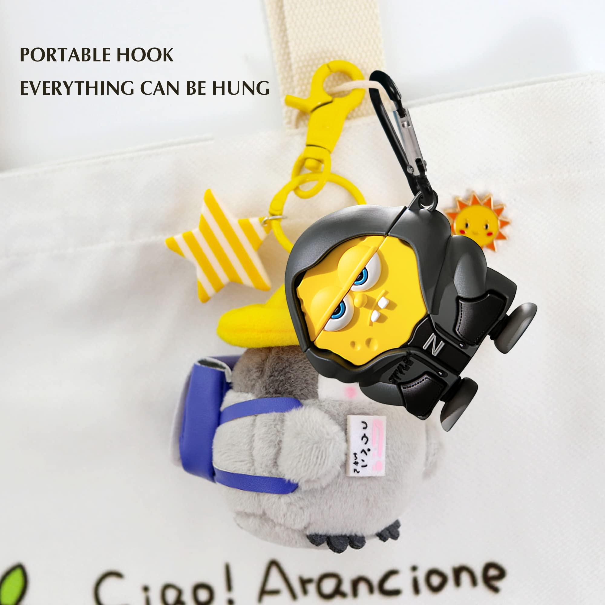 Foto 5 pulgar | Funda Para Airpod Hooyiiok, Gracioso Personaje De Dibujos Animados De Tercera Generación, Amarillo - Venta Internacion