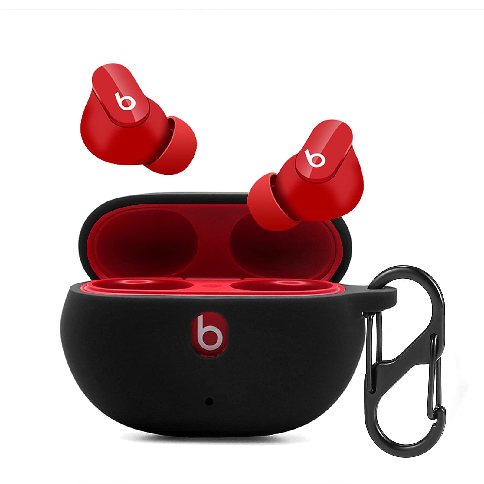 Foto 2 pulgar | Funda De Silicona Lizhi Para Beats Studio Buds 2021 Con Llavero B - Venta Internacional.