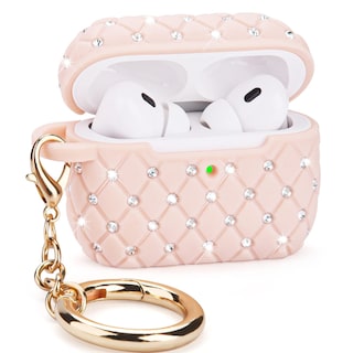Foto 1 | Funda Visoom Airpods Pro De Segunda Generación Con Diamantes De Imitación Brillantes, Rosa - Venta Internacional.
