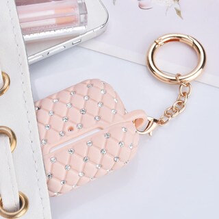 Foto 6 | Funda Visoom Airpods Pro De Segunda Generación Con Diamantes De Imitación Brillantes, Rosa - Venta Internacional.