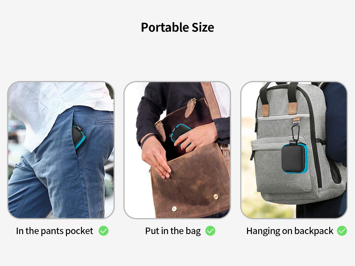 Foto 6 pulgar | Funda Portátil Sunguy Con Mosquetón, Paquete De 5 Para Auriculares - Venta Internacional.