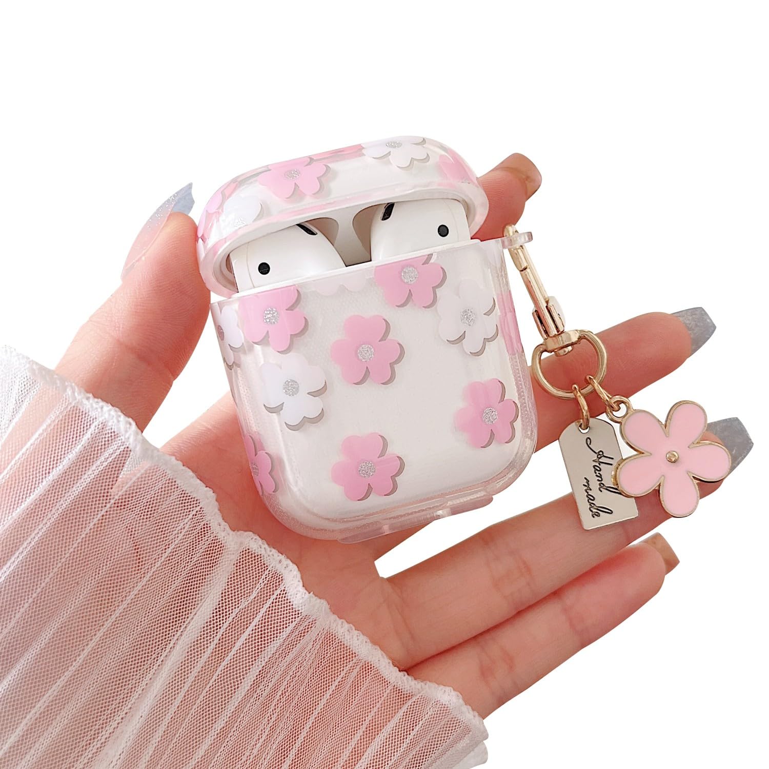 Foto 2 pulgar | Funda Airpods Compatible Con Minscose Y Airpods 1/2 Con Llavero - Venta Internacional.
