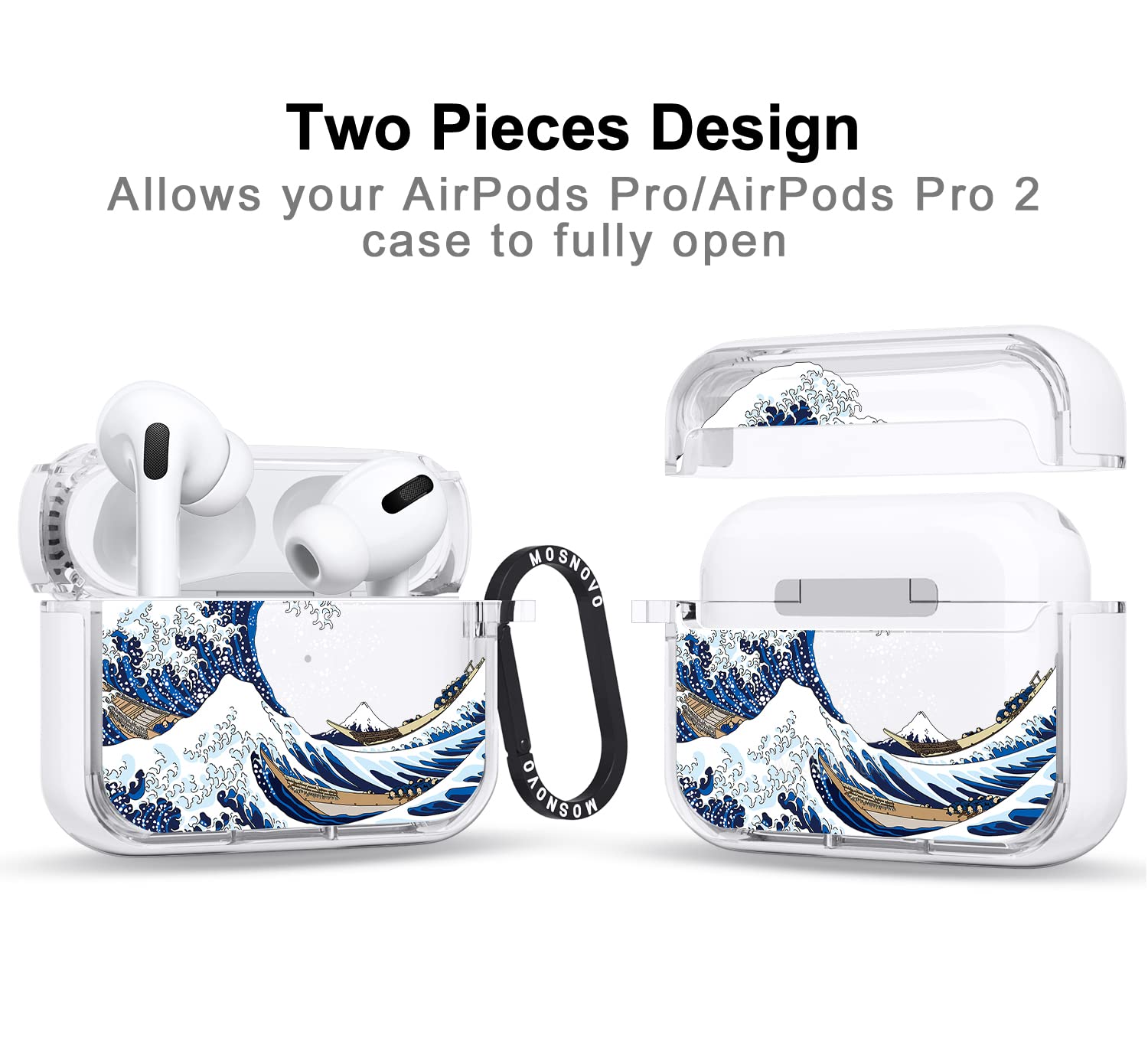 Foto 3 pulgar | Funda Mosnovo para Airpods Pro 2/Airpods Pro con Anillo Metálico - Venta Internacional