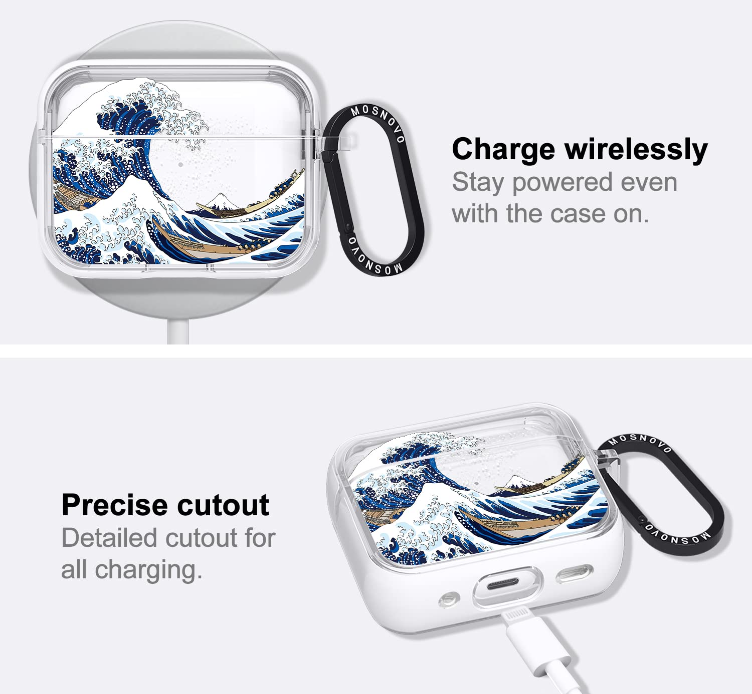 Foto 6 pulgar | Funda Mosnovo para Airpods Pro 2/Airpods Pro con Anillo Metálico - Venta Internacional