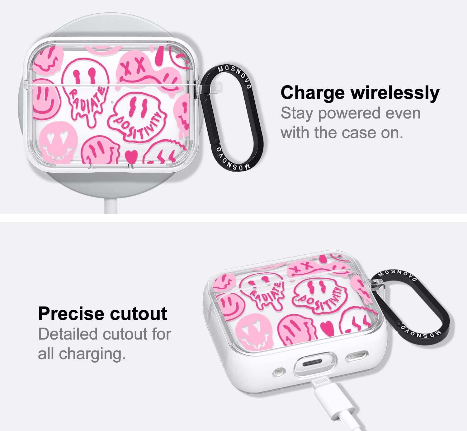 Foto 5 | Funda Mosnovo para Airpods Pro 2/Airpods Pro con anillo metálico de lujo