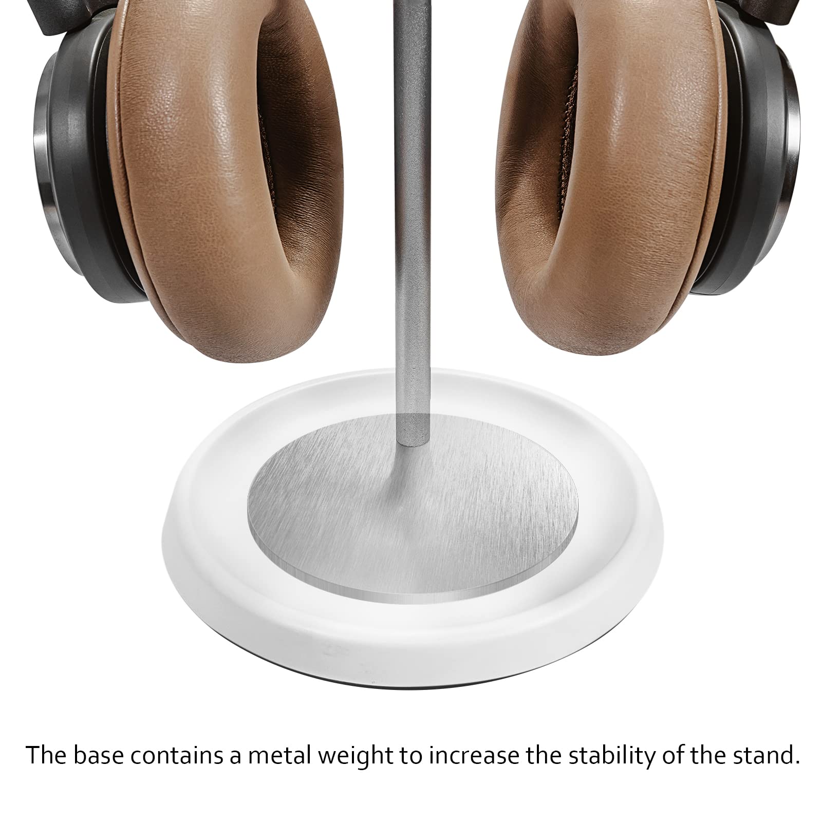 Foto 5 | Soporte Curvo Para Auriculares Qincoon Con Bandeja De Almacenamiento, Color Blanco - Venta Internacional.