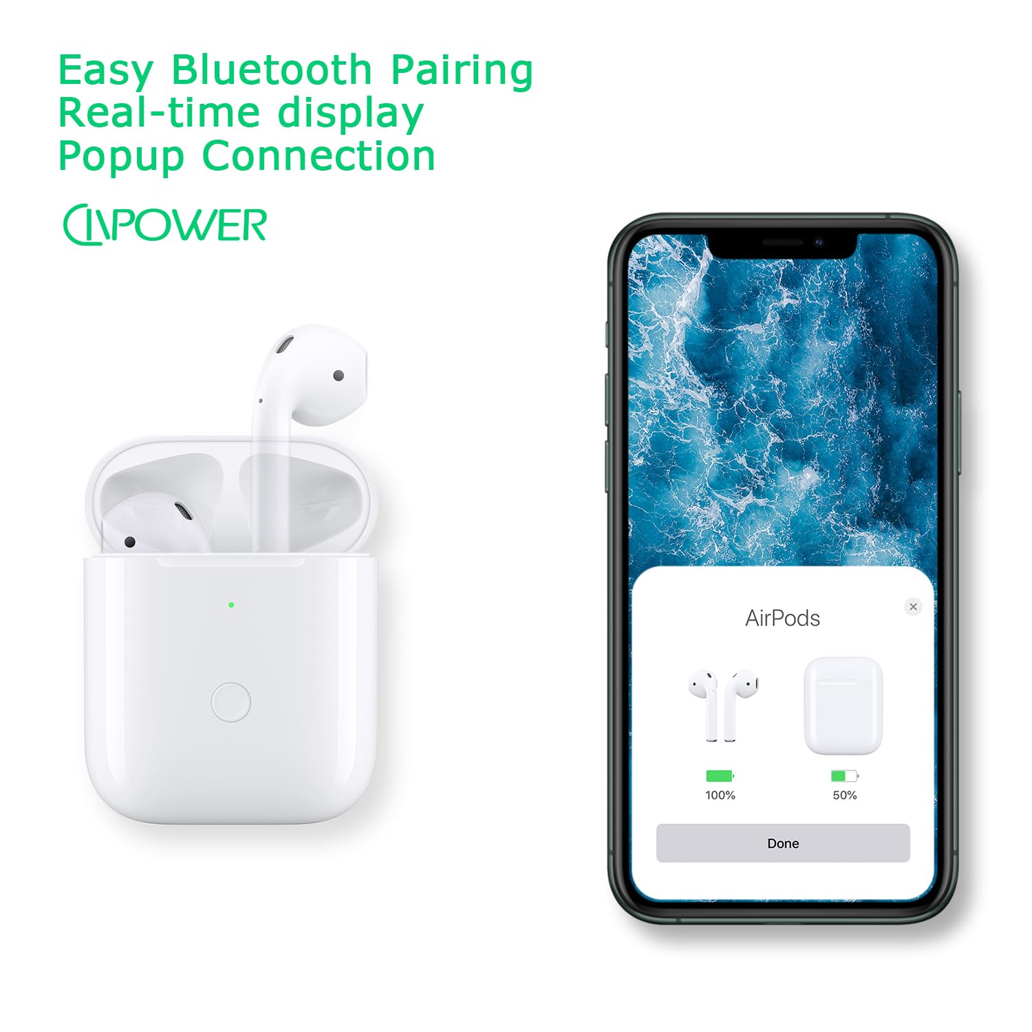 Foto 5 pulgar | Funda De Carga Inalámbrica Airpods Compatible Con Airpods 1 Y 2 - Venta Internacional.